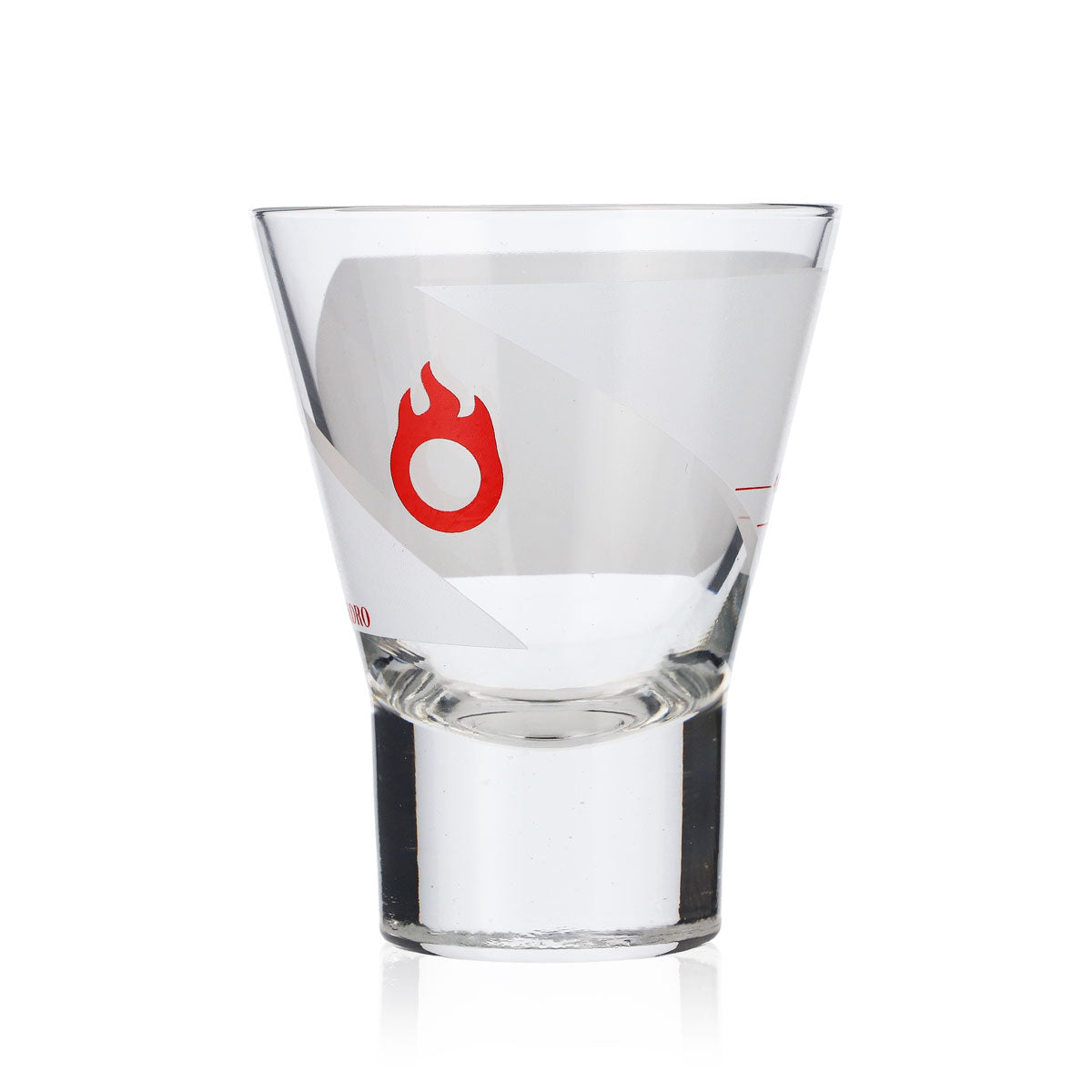 6 bicchieri da grappa Marzadro 4 cl Tumbler/bicchiere Logo rosso – Vista 5