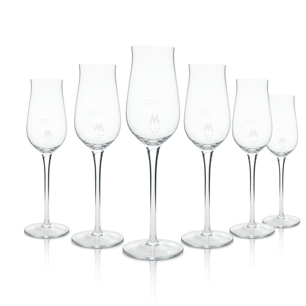 6 bicchieri da spumante Menger Krug 0,2 l, forma a nasello, Böckling