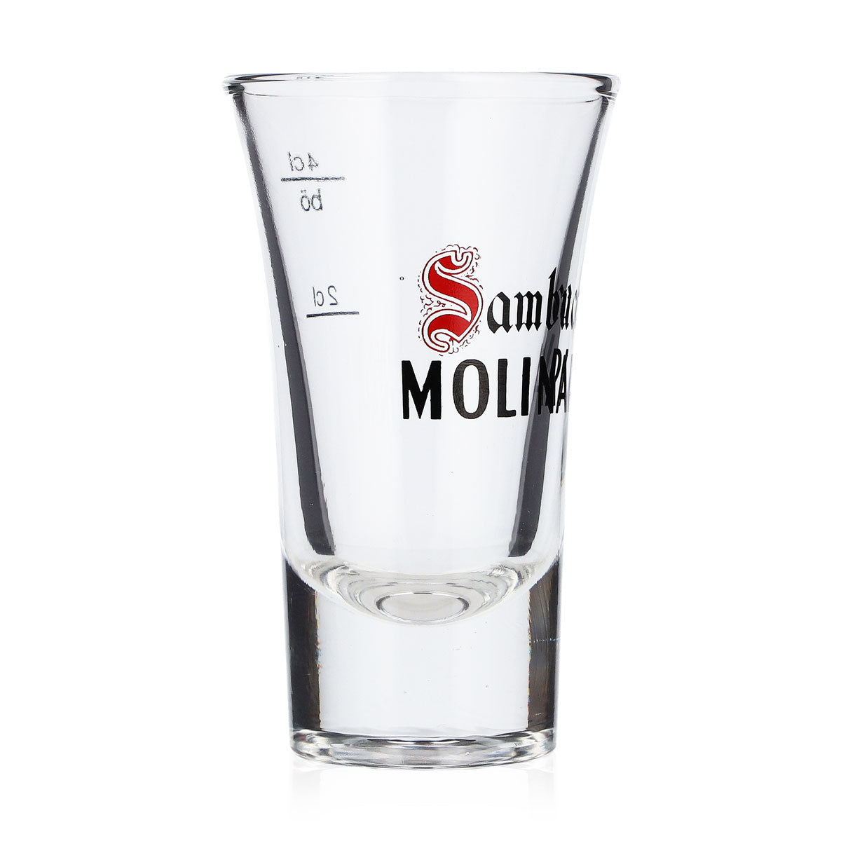 6 bicchierini da liquore Molinari Sambuca da 2 cl/4 cl (set da 6) – Vista 3