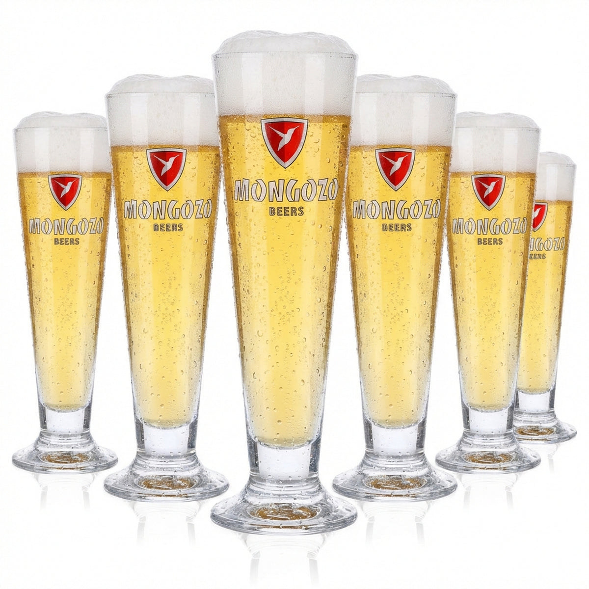 6 bicchieri da birra Mongozo 0,2 l Bicchieri a calice Bicchieri a tulipano Bicchieri da birra