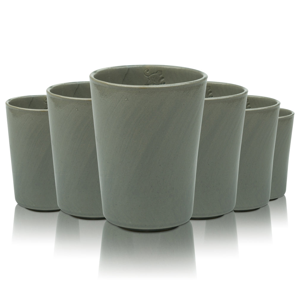 6 bicchieri da gin Monkey 47 0,4 l in terracotta "The Becher" Bicchieri da long drink Tazza in gres Bar