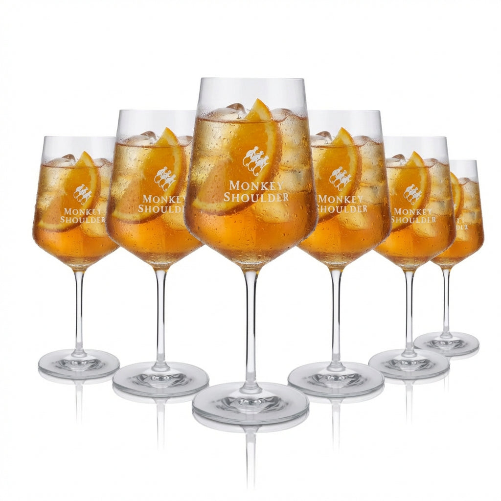 6 bicchieri Monkey Shoulder da 0,54 l Bicchieri da vino Bicchieri da whisky Bicchieri da long drink Bicchieri da aperitivo
