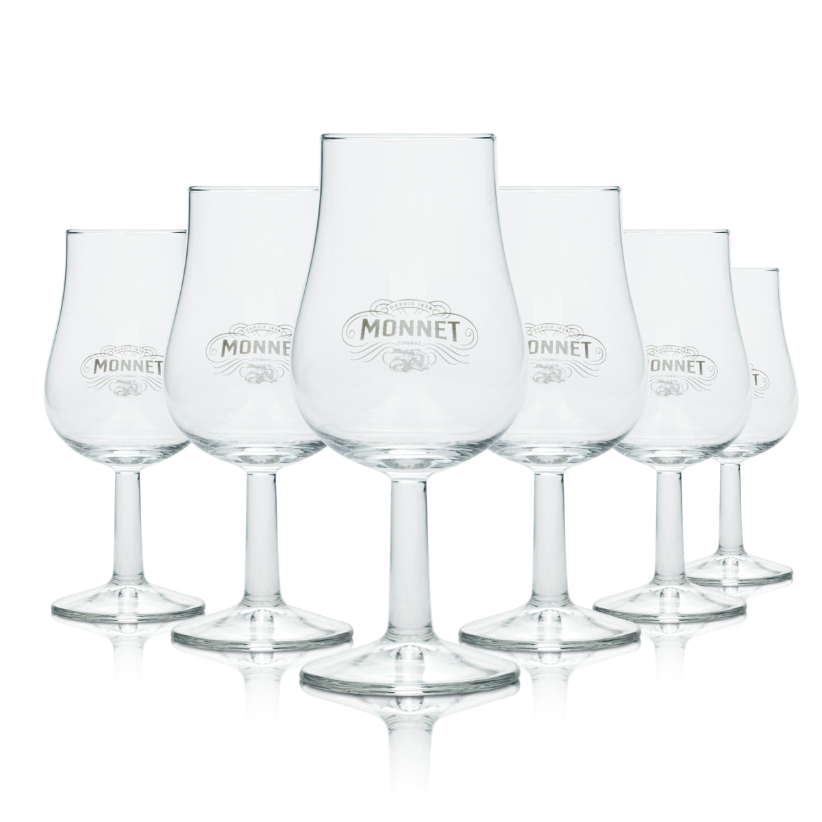 6 bicchieri da degustazione Monnet in vetro da 0,13 l per cognac XO VS e brandy