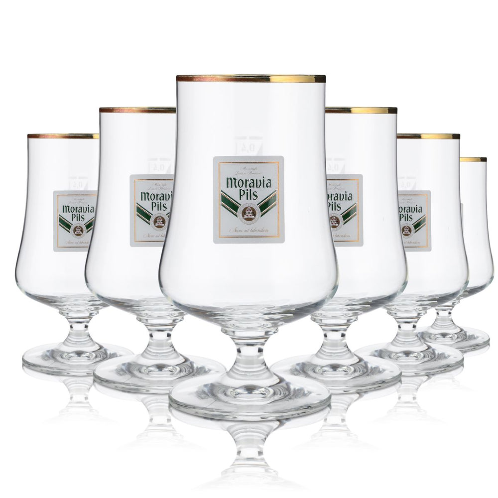 6 bicchieri da birra Moravia 0,4 l Bicchieri da birra Pils Bicchieri da birra a calice Ritzenhoff