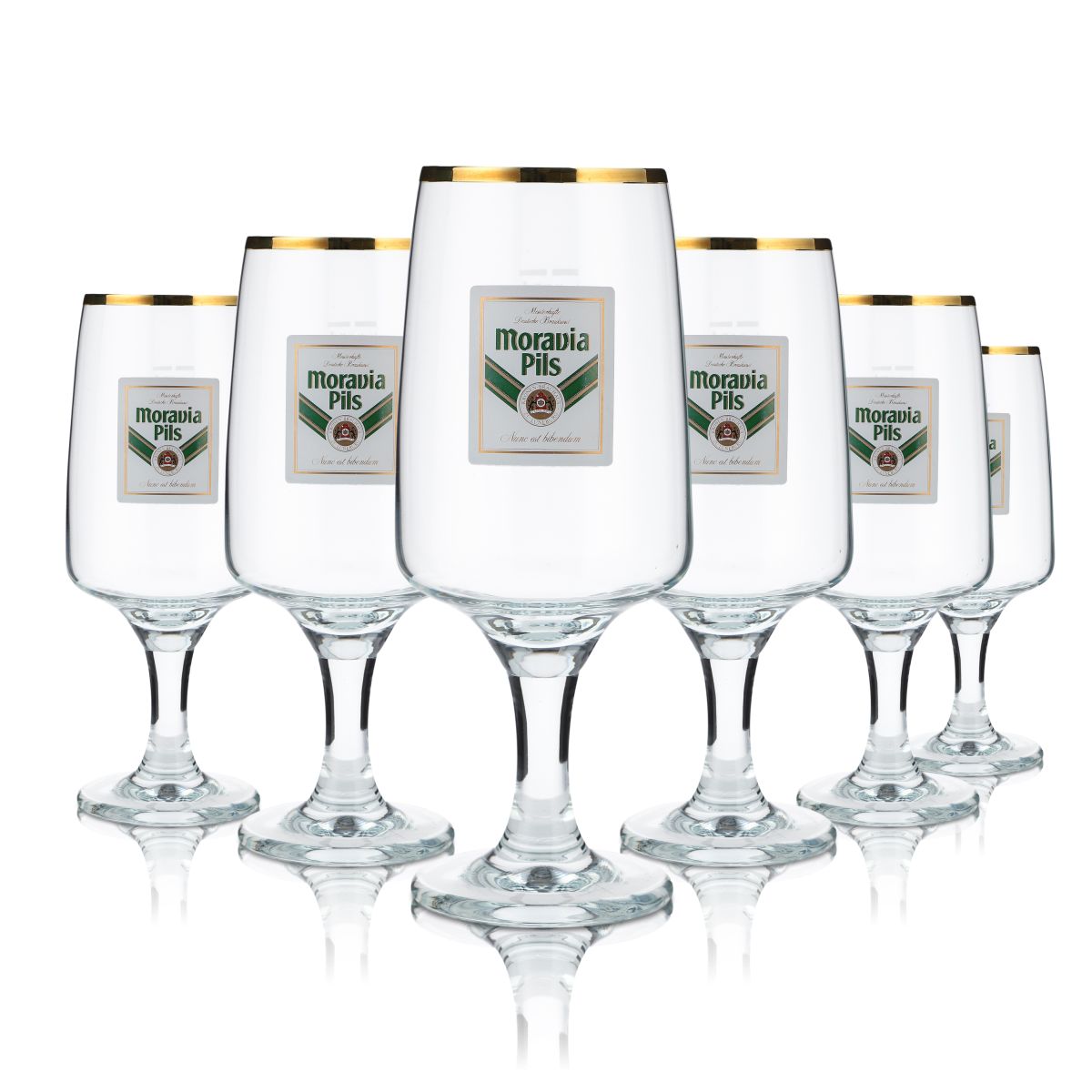 6 bicchieri Moravia da 0,25 l Bicchieri da birra Colani Pokal Tulpe Set di bicchieri Birrificio Gastronomia