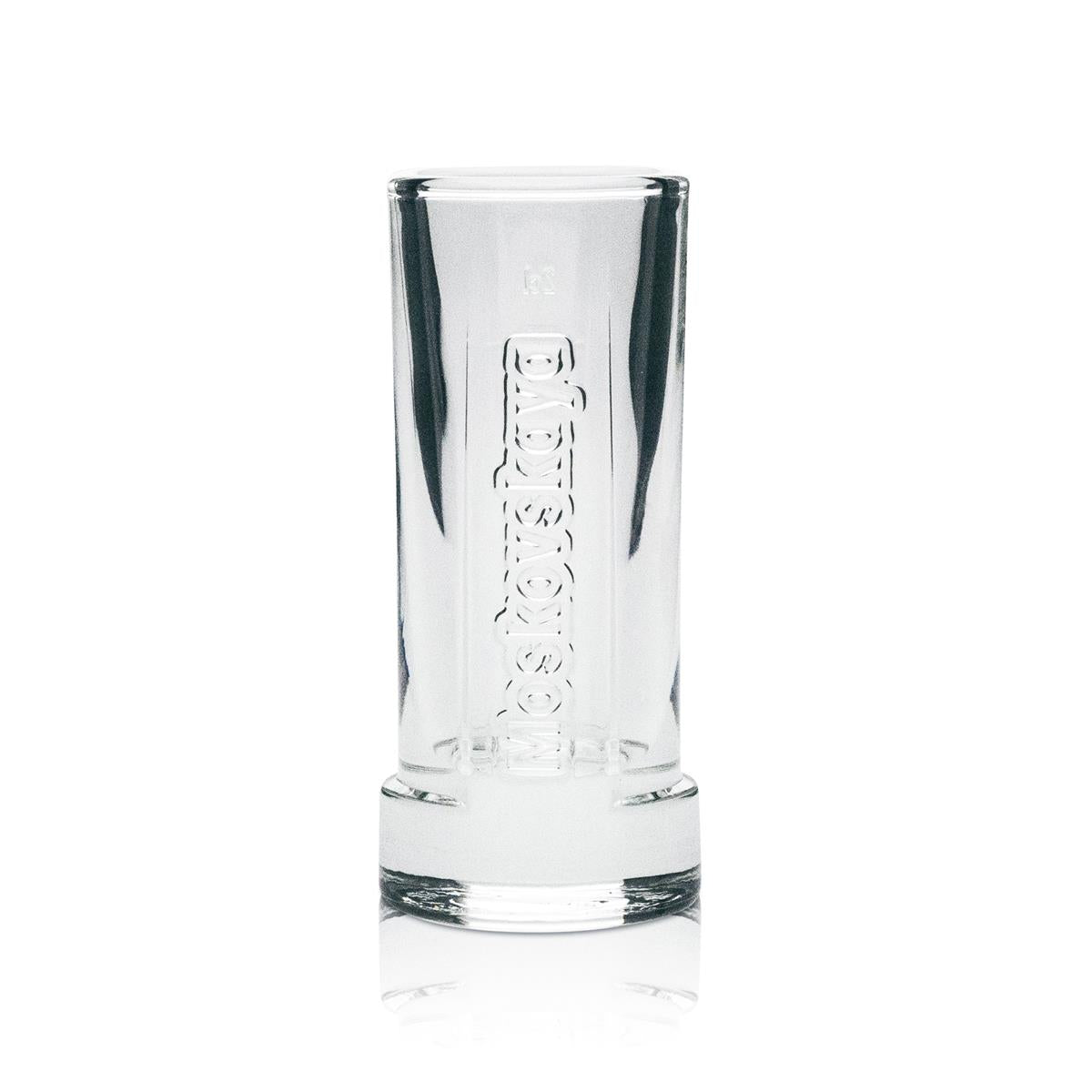 6 bicchieri da shot Moskovskaya Vodka 2 cl con rilievo – Vista 2