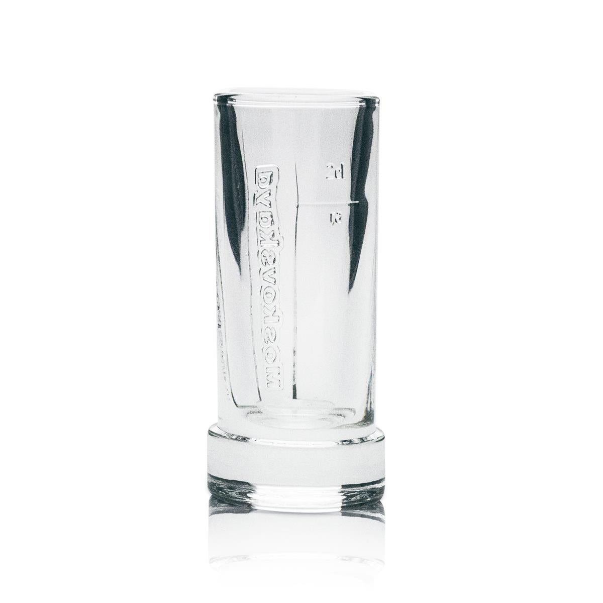 6 bicchieri da shot Moskovskaya Vodka 2 cl con rilievo – Vista 3