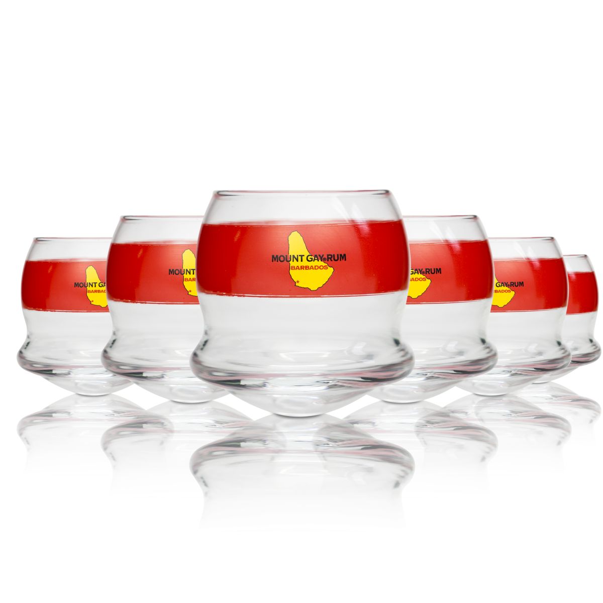 6 bicchieri da rum Mount Gay 0,25 l bicchieri tumbler bicchieri da cocktail punch mojito daiquiri