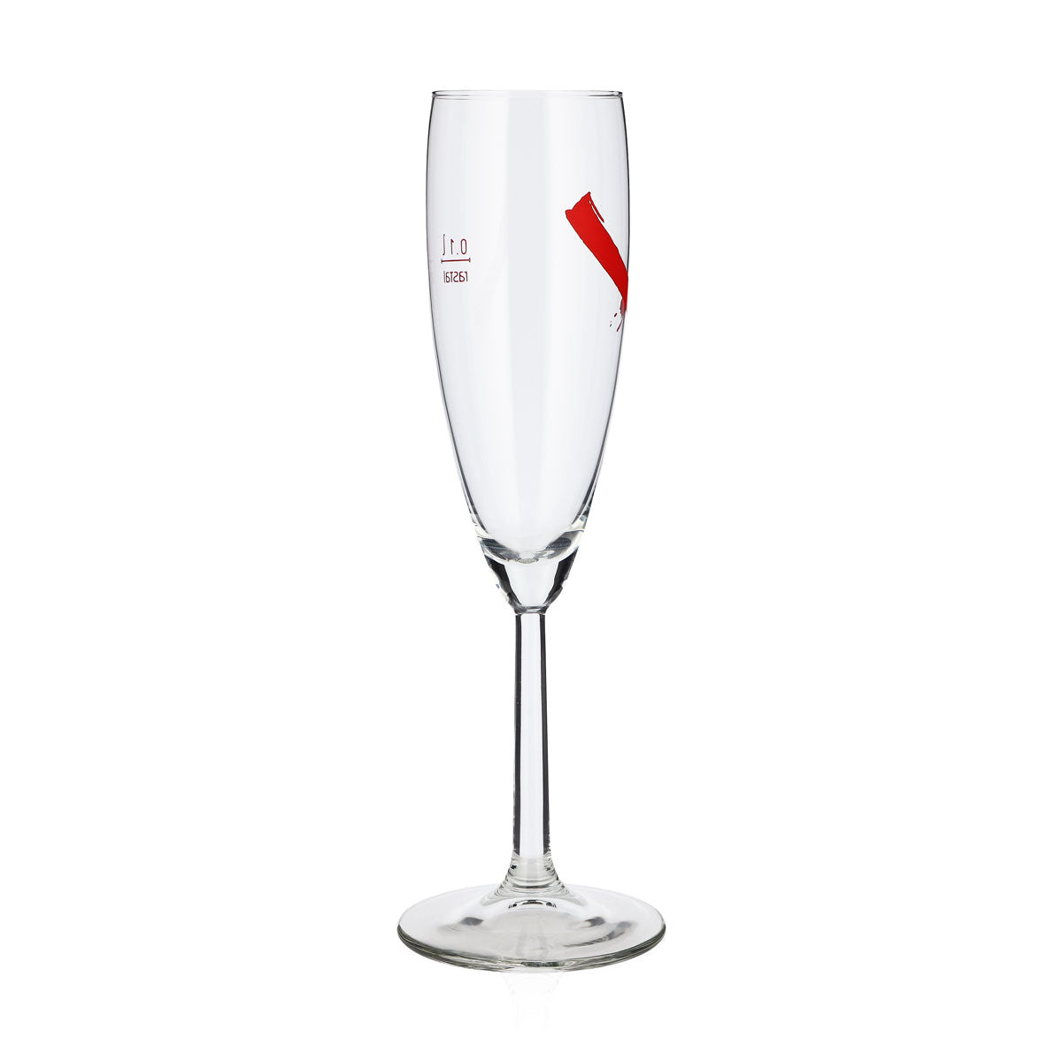 6 bicchieri da spumante Mumm da 0,1 l con logo inclinato rosso Magnum Rastal (set da 6) – Vista 3