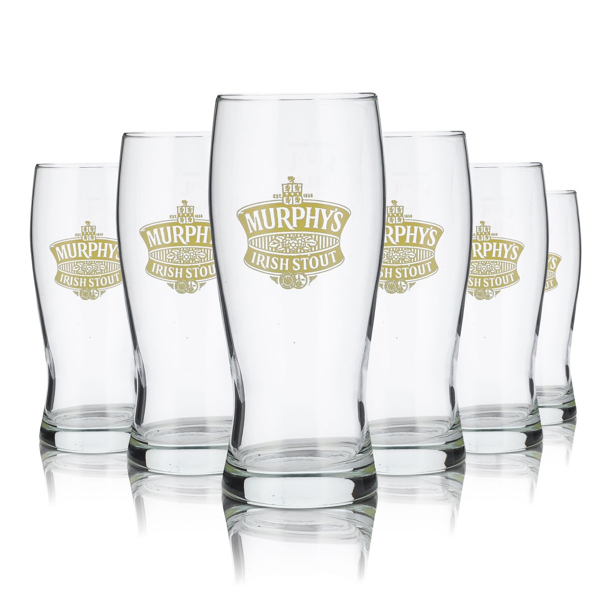 6 bicchieri Murphy's da 0,25 l Set di bicchieri da birra Irish Stout Pint Birrificio