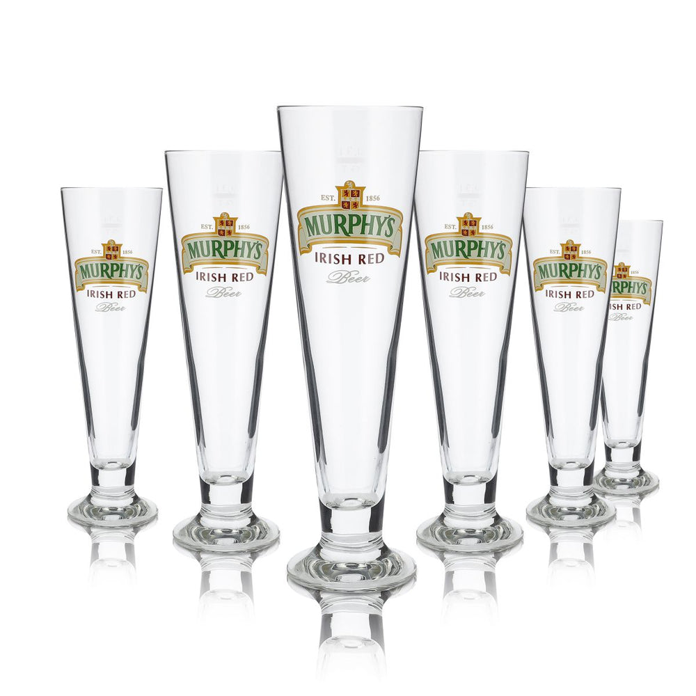 6 bicchieri Murphy's da 0,3 l Irish Stout Bicchieri a calice Bicchieri a tulipano Set di bicchieri da birra Birrificio