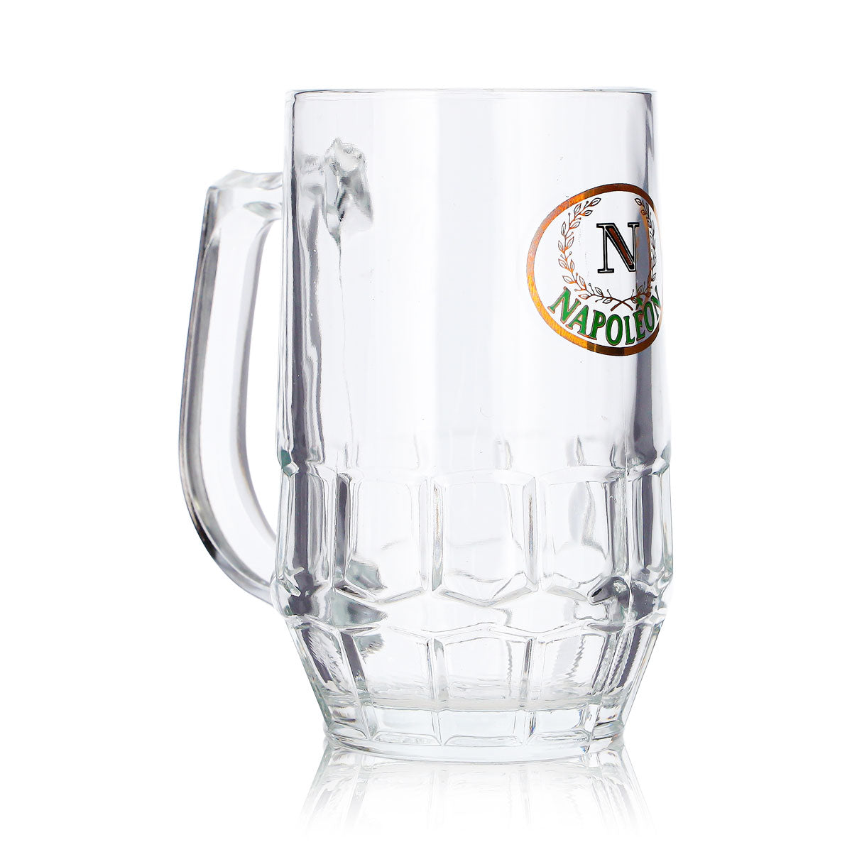 6 bicchieri da birra Napoleon da 0,29 l, con scritta in verde – Vista 4