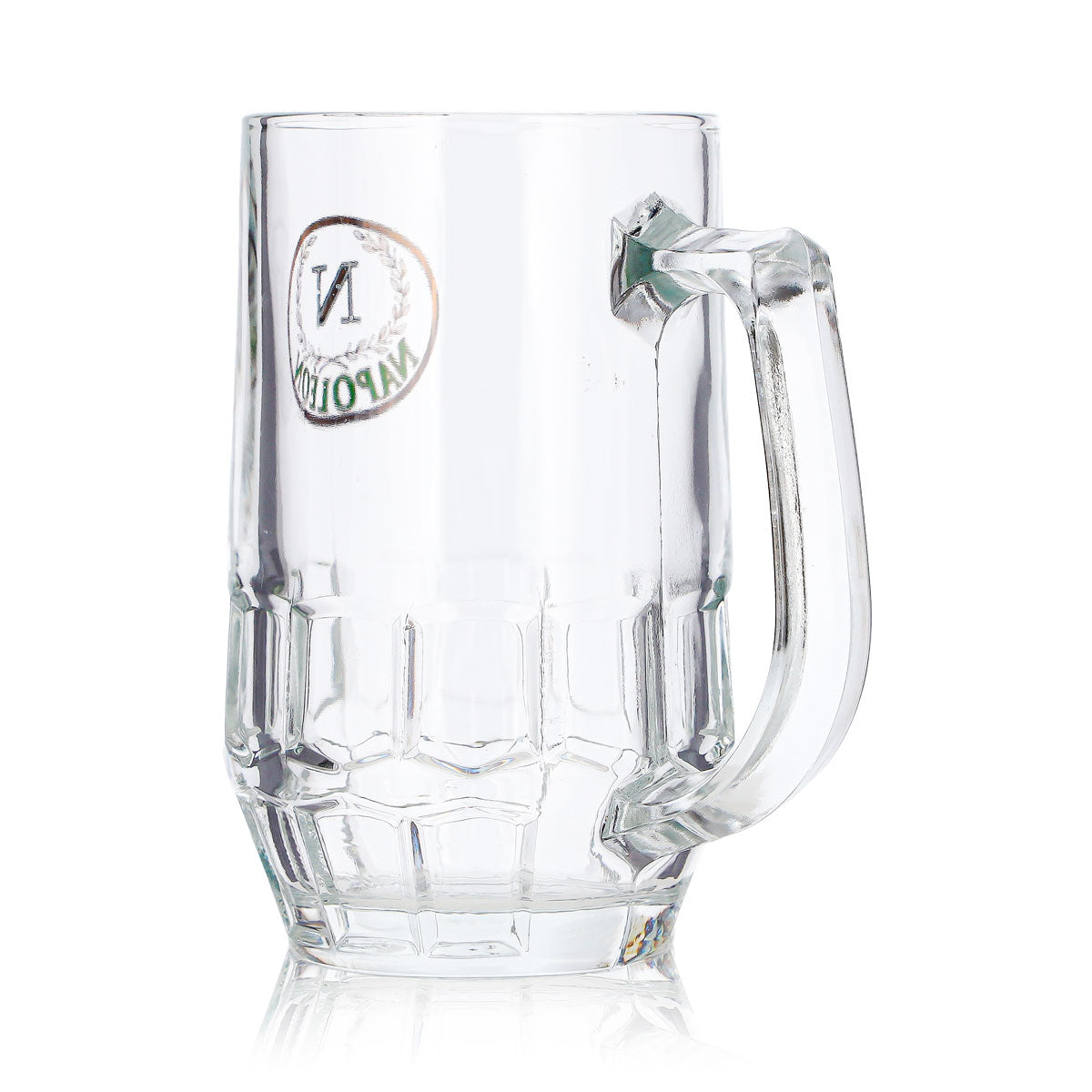 6 bicchieri da birra Napoleon da 0,29 l, con scritta in verde – Vista 6