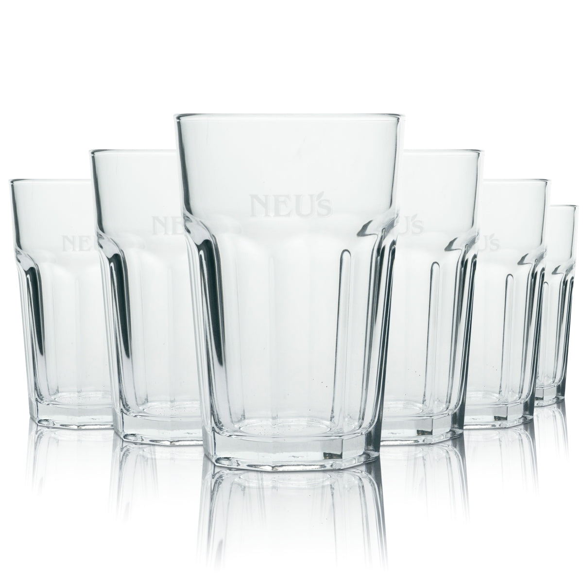 6x bicchieri per succhi di frutta 0,4 l con rilievo Grantiy bicchieri per cocktail long drink