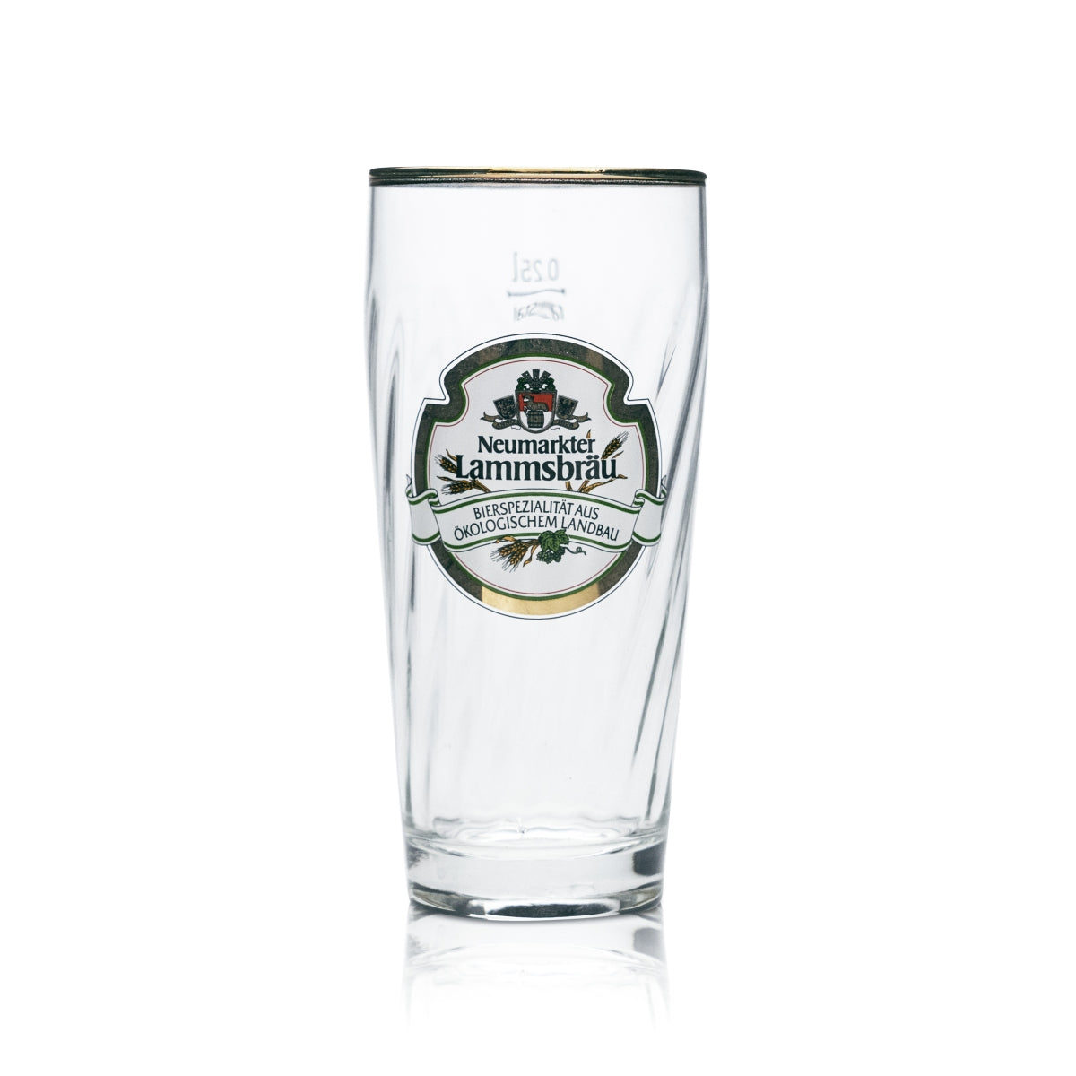 6 bicchieri da birra Neumarkter Lammsbräu da 0,25 l con bordo dorato, birrificio, gastronomia – Vista 2