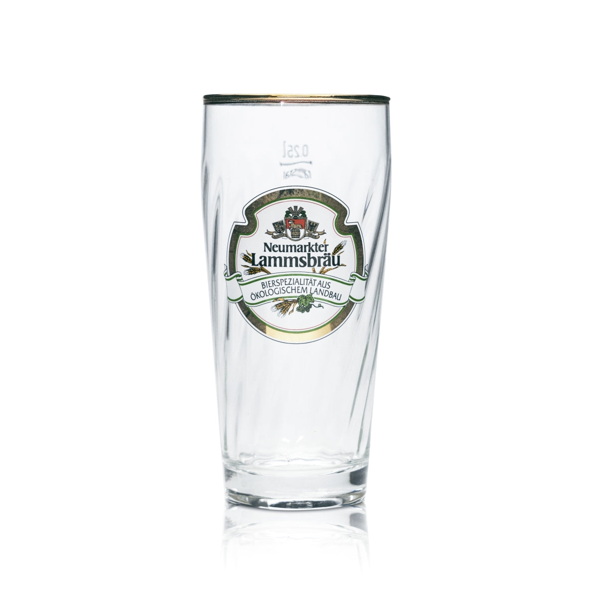 6 bicchieri da birra Neumarkter Lammsbräu da 0,25 l con bordo dorato, birrificio, gastronomia – Vista 4