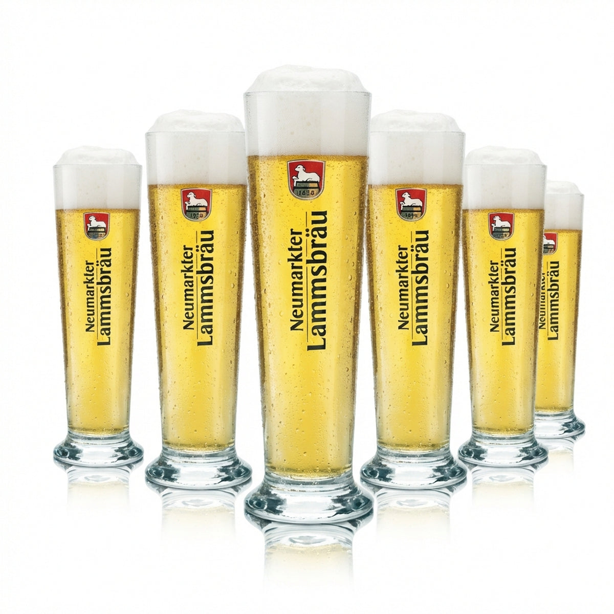 6 bicchieri da birra Neumarkter Lammsbräu da 0,5 l esclusivi Rastal bicchieri tulipano coppa