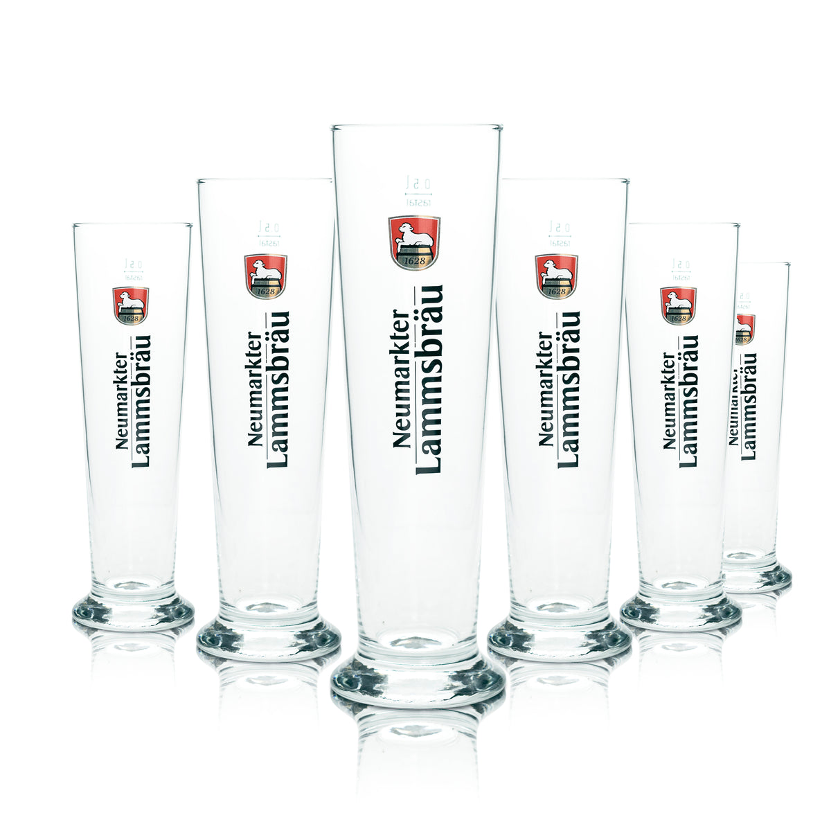 6 bicchieri da birra Neumarkter Lammsbräu da 0,5 l esclusivi Rastal bicchieri tulipano coppa – Vista 4