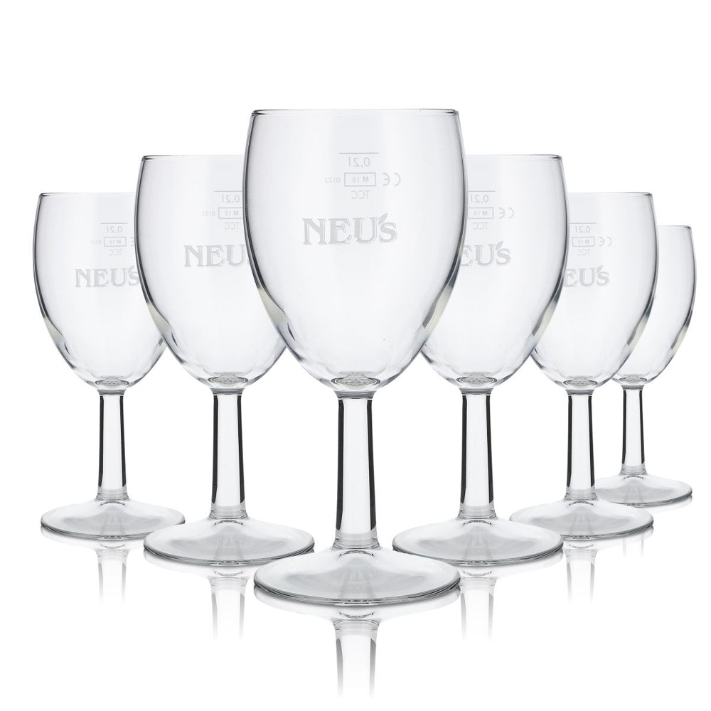 6 bicchieri in vetro nuovo da 0,2 l, set TCC Saxon, succhi di frutta, acqua minerale, bibite gassate, ristorazione