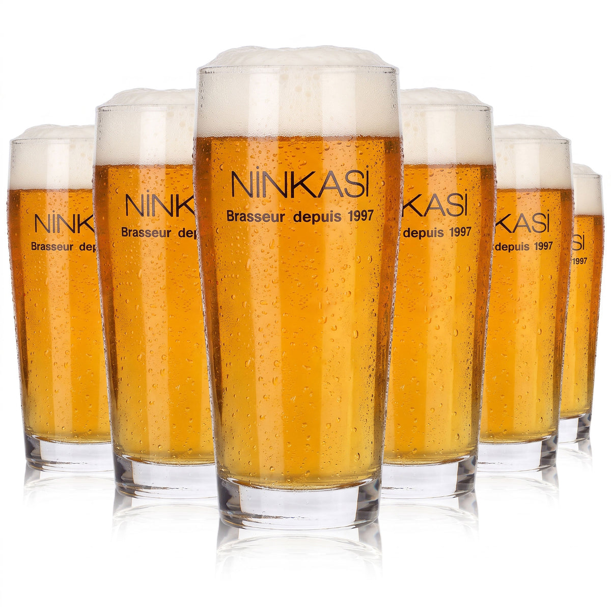 6 bicchieri da birra Ninkasi da 0,33 l "Brasseur depuis 1997" Arcoroc (set da 6)