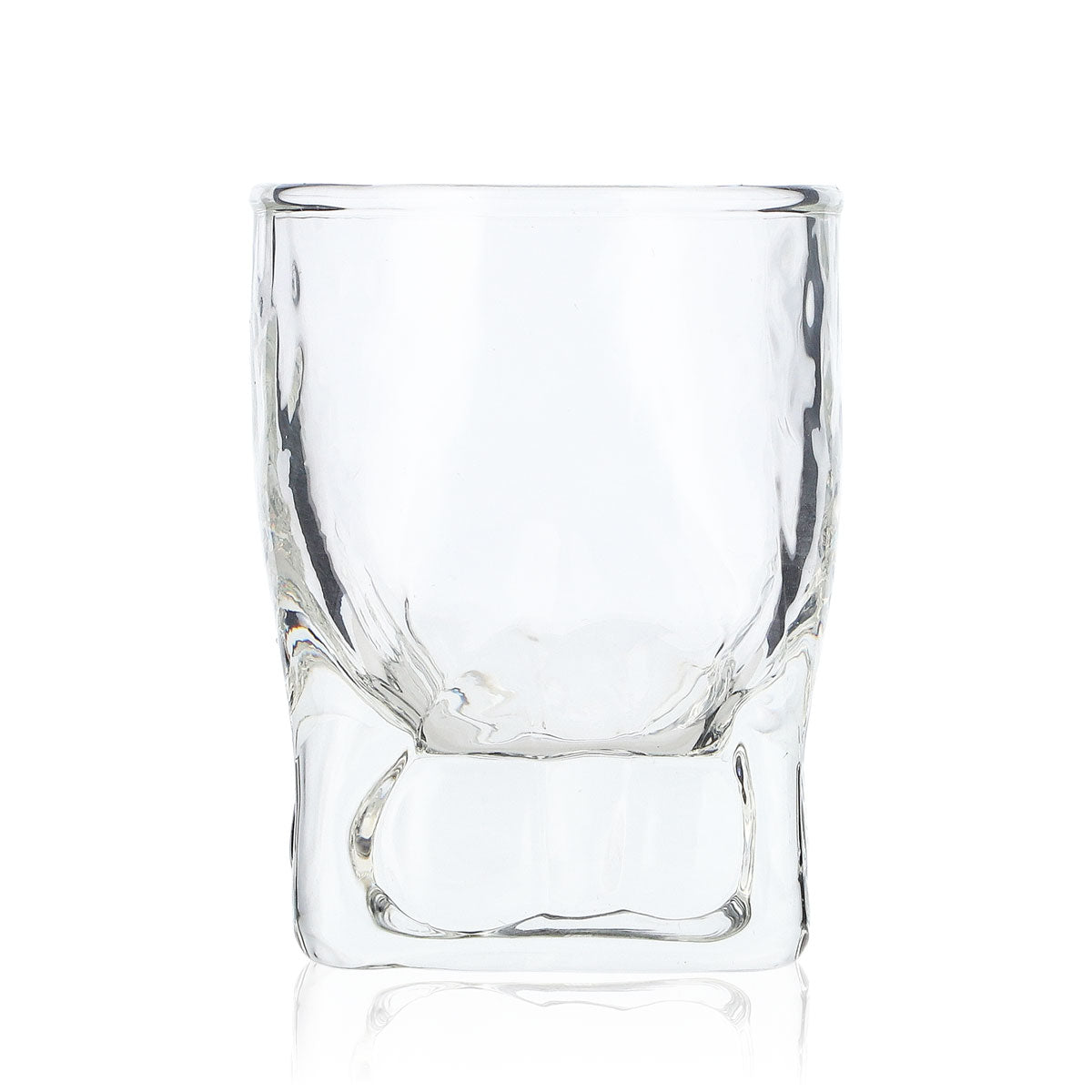 6 bicchierini da shot senza marchio in vetro da 4 cl con venature – Vista 2