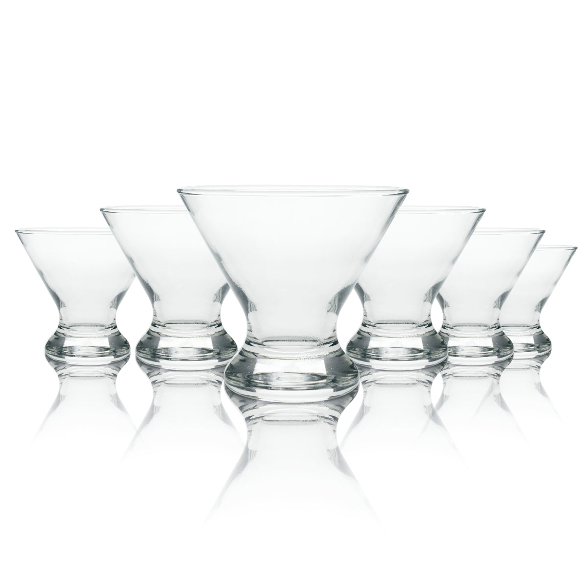 6 bicchieri tumbler in vetro senza marchio 21 cl Bolero