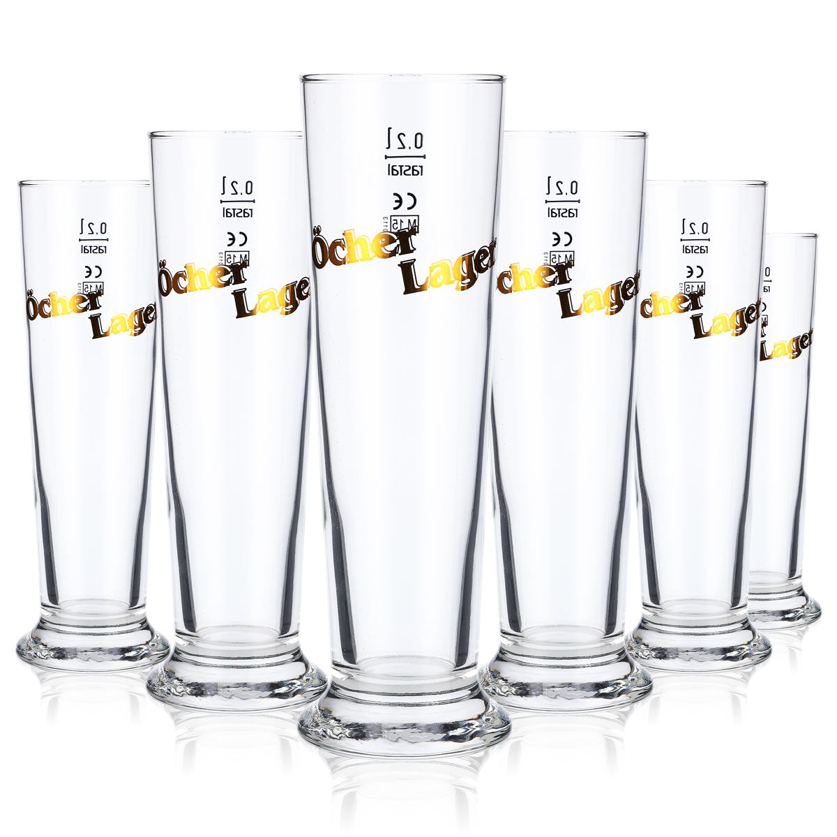 6 bicchieri da birra Öcher Lager Bicchieri da birra Bicchieri in vetro 0,2 l Bicchieri/Bicchieri da birra Rastal – Vista 5
