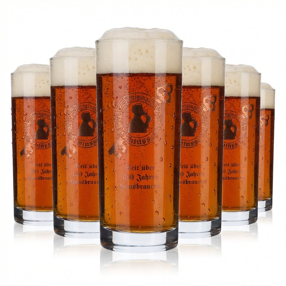 6x bicchieri da birra originali Altbiergläser 0,3 l Stange Ritzenhoff Cristal