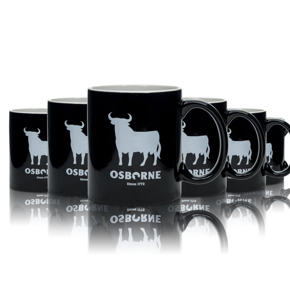 6x Osborne Veterano Brandy Tazza 0,3l Vetro Manico Bicchieri da vin brulé e punch Tazza