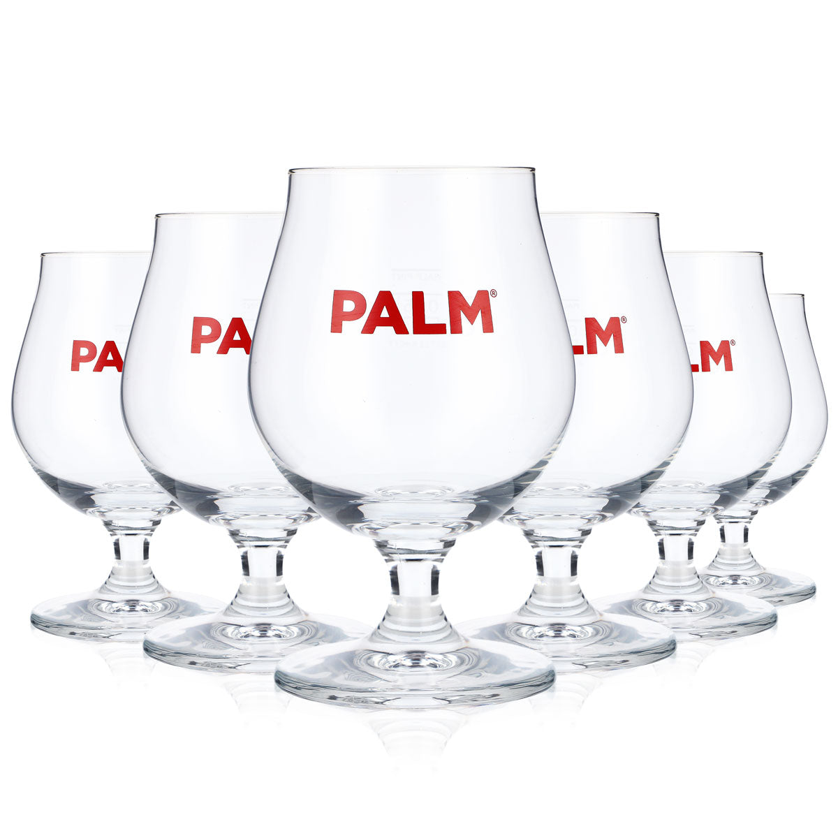 6 bicchieri da birra Palm Bicchieri da birra Bicchieri da birra 0,25 l Coppa Logo rosso – Vista 5