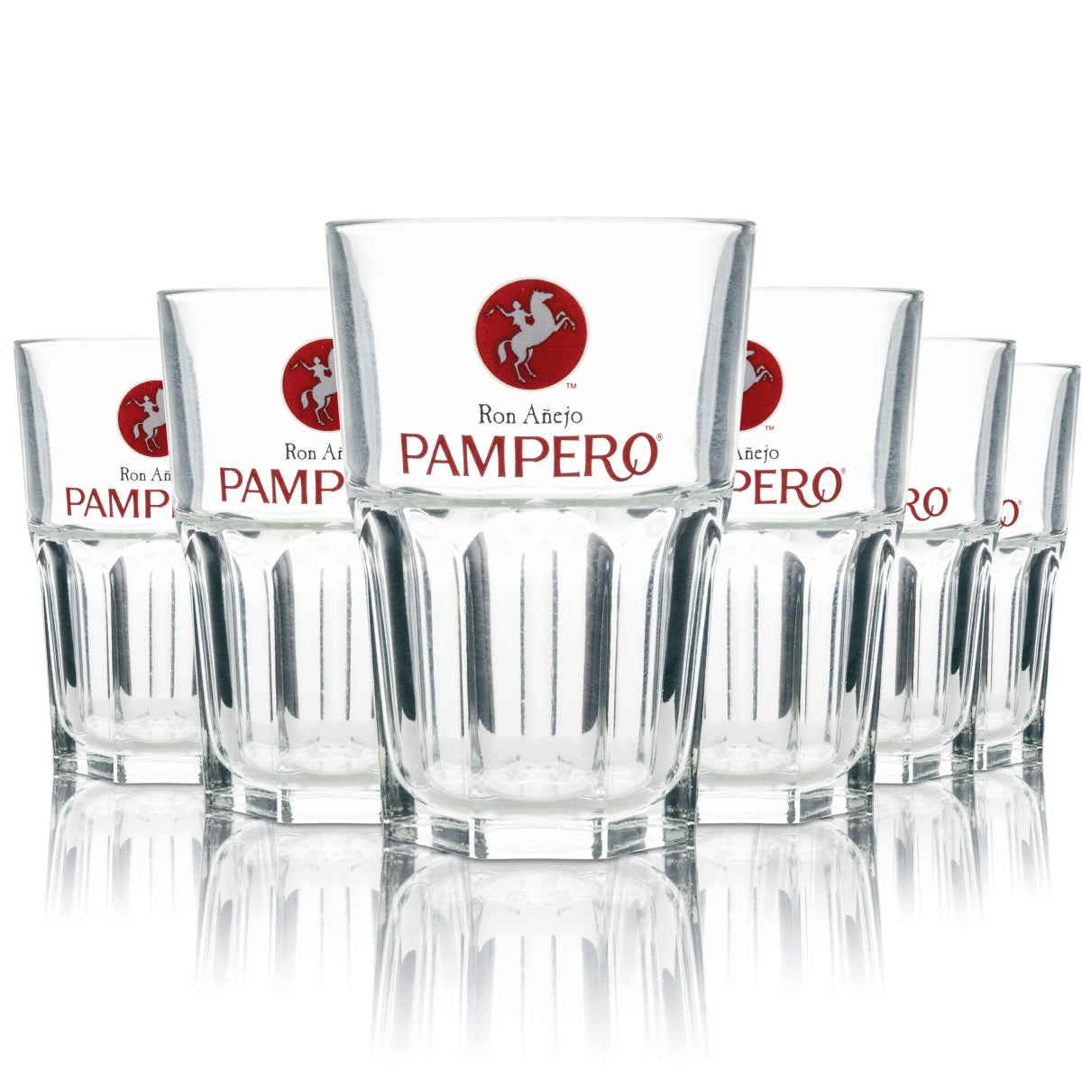 6 bicchieri da rum Pampero Longdrink 36 cl impilabili