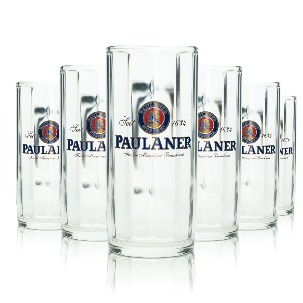 6 bicchieri da birra Paulaner 0,3 l boccale Pils Seidel Sahm Henkel bicchieri boccali Krüge Beer – Vista 3