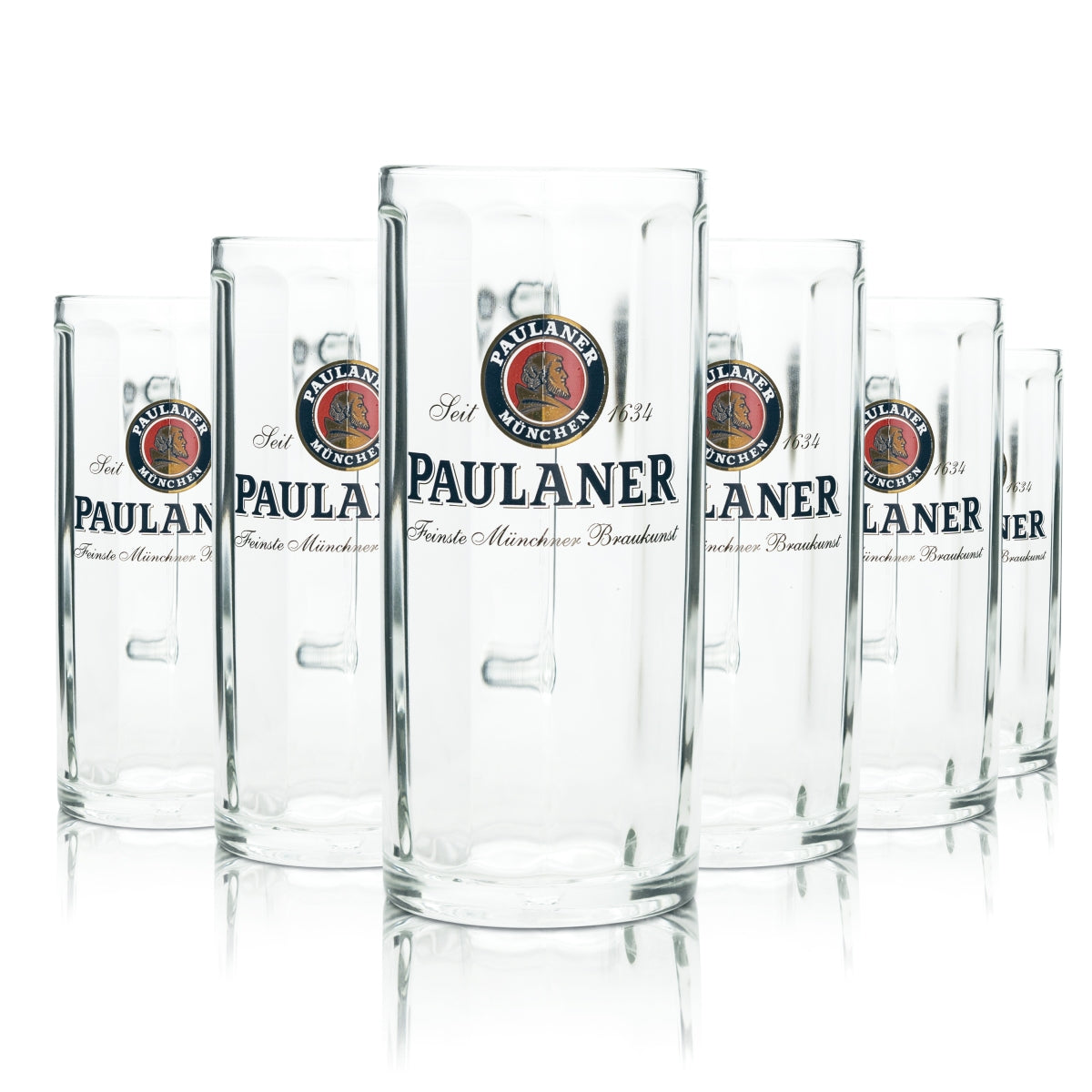 6 bicchieri da birra Paulaner 0,4 l boccale Moldau Seidel Sahm Henkel bicchieri boccali birra – Vista 2