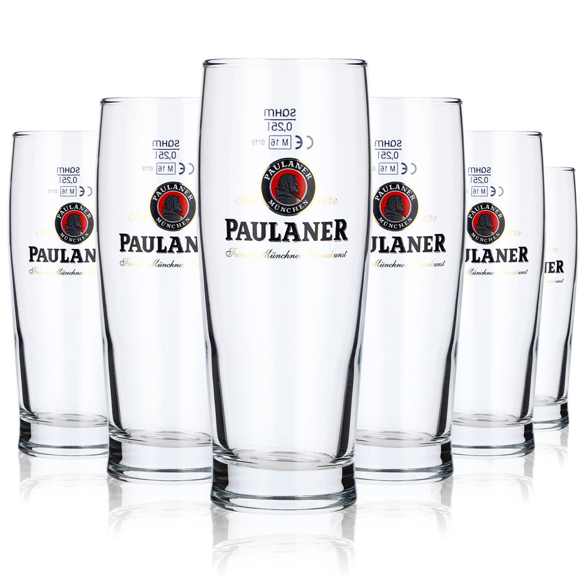 6 bicchieri da birra Paulaner 0,25 l Willi-Becher Sahm Gloria – Vista 5