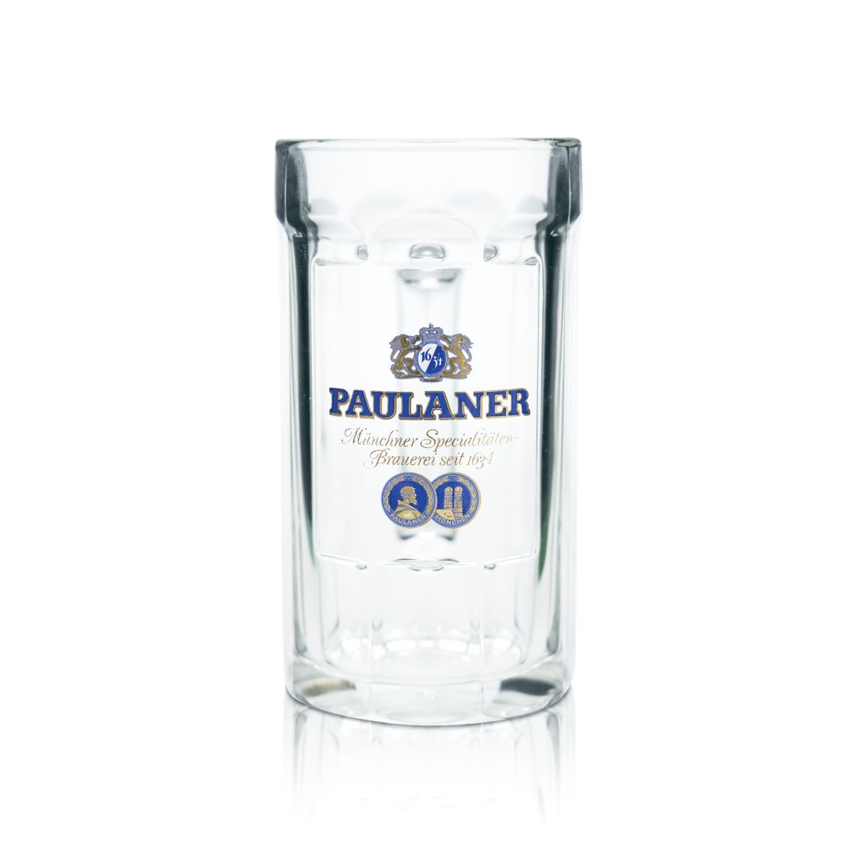 6 bicchieri da birra Paulaner 0,4 l, forma tradizionale, set di boccali Seidel, birrificio – Vista 2