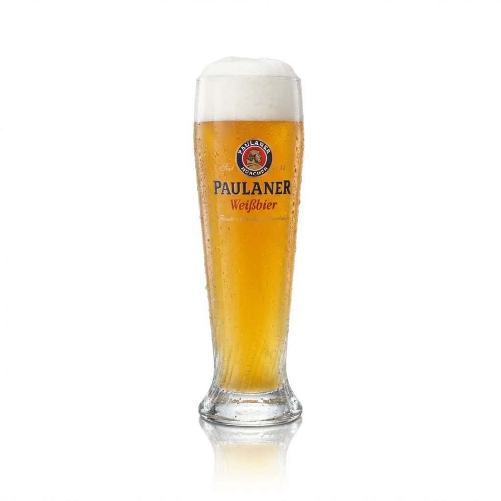 6 bicchieri da birra Paulaner Weißbier 0,3 l Hefe Kristall Weizen Monaco Baviera Gastronomia – Vista 3