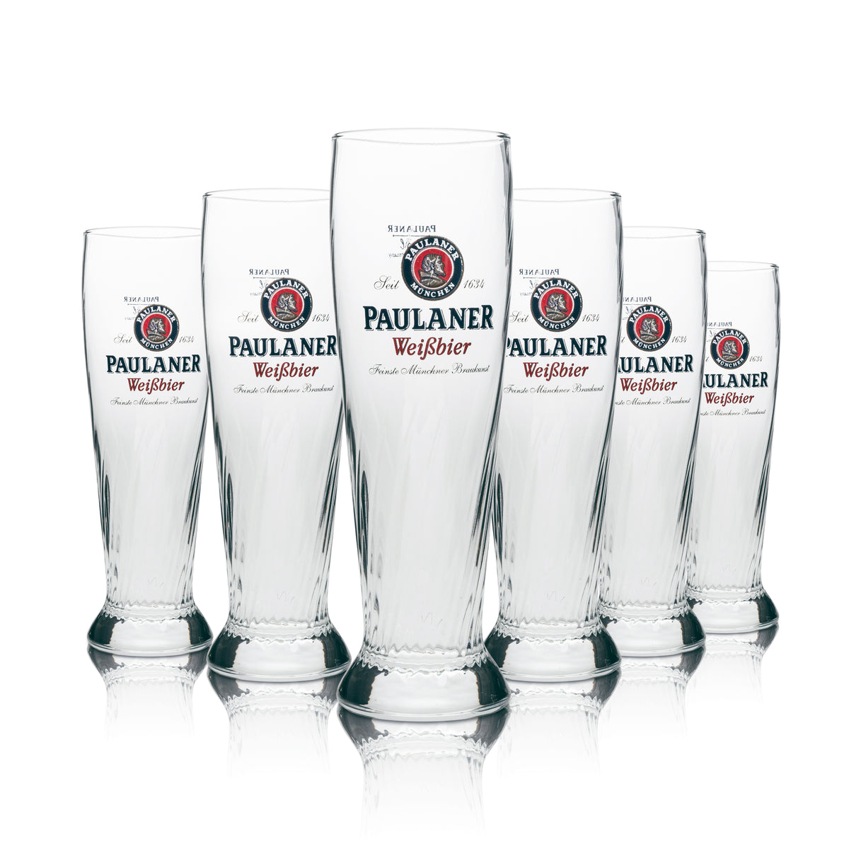 6 bicchieri da birra Paulaner Weißbier 0,3 l Hefe Kristall Weizen Monaco Baviera Gastronomia – Vista 7