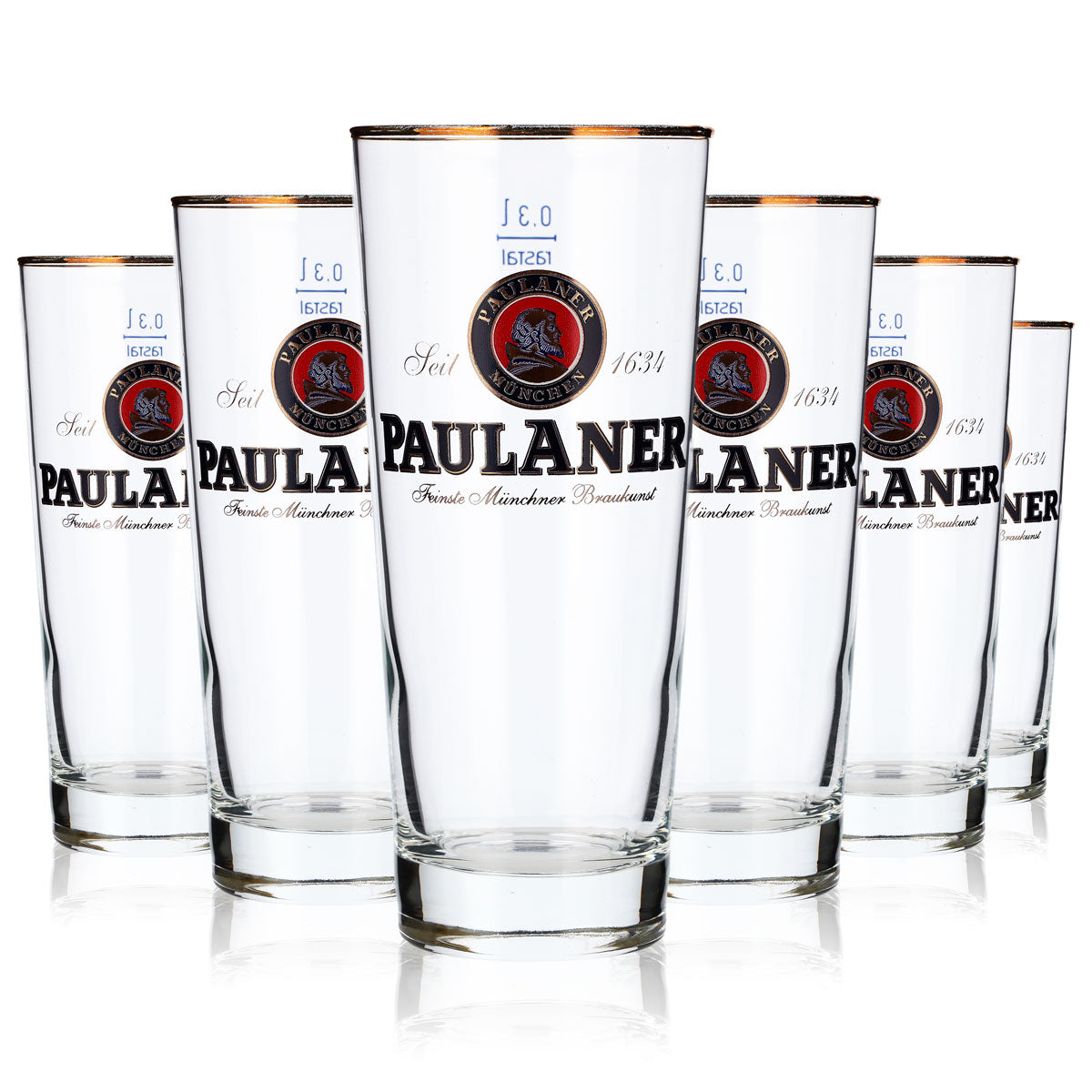 6 bicchieri da birra Paulaner Weissbier Frankonia 0,3 l Willibecher – Vista 2