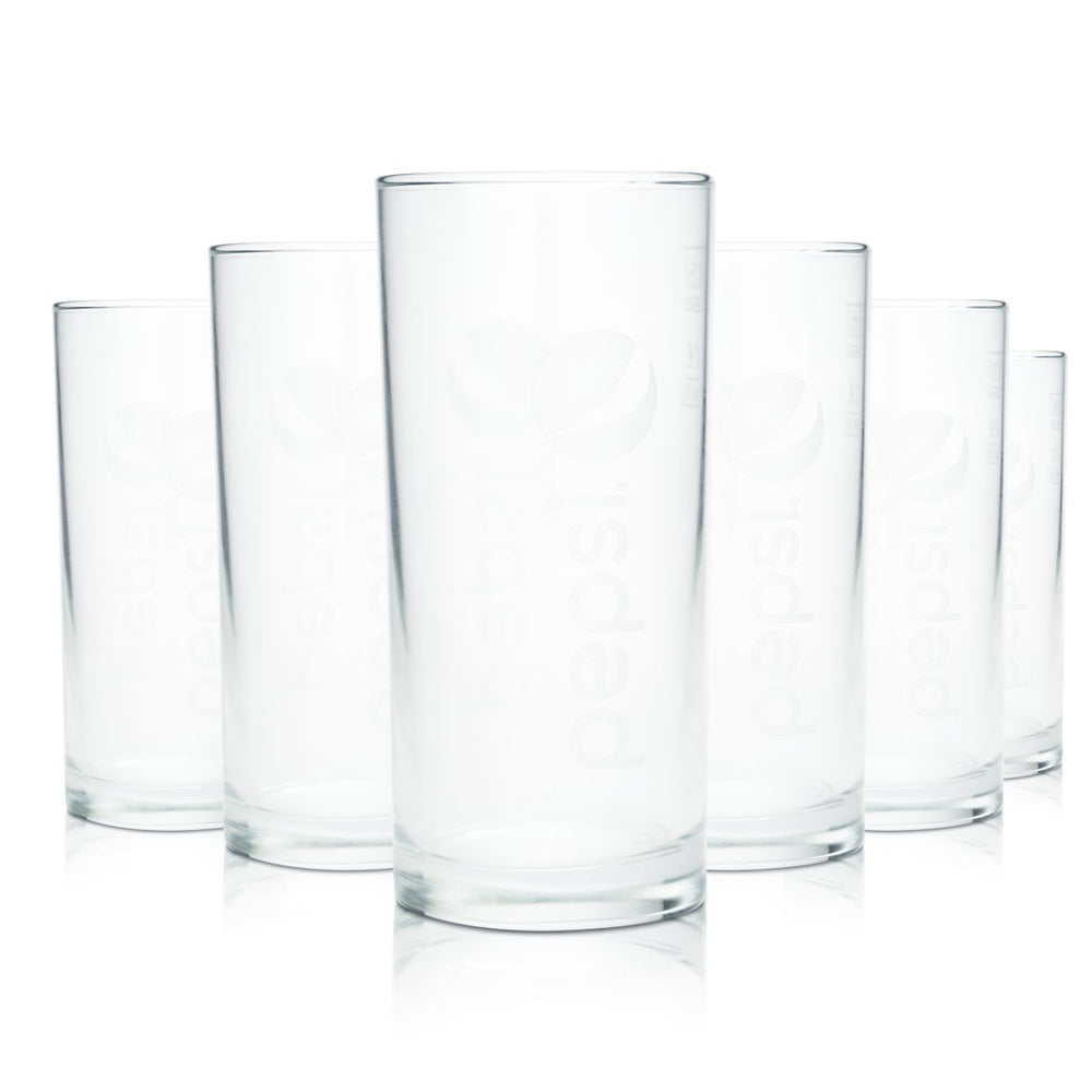 6 bicchieri Pepsi da 0,25 l Bicchieri per bevande analcoliche Bicchieri Willibecher Bicchieri per limonata, cola, acqua