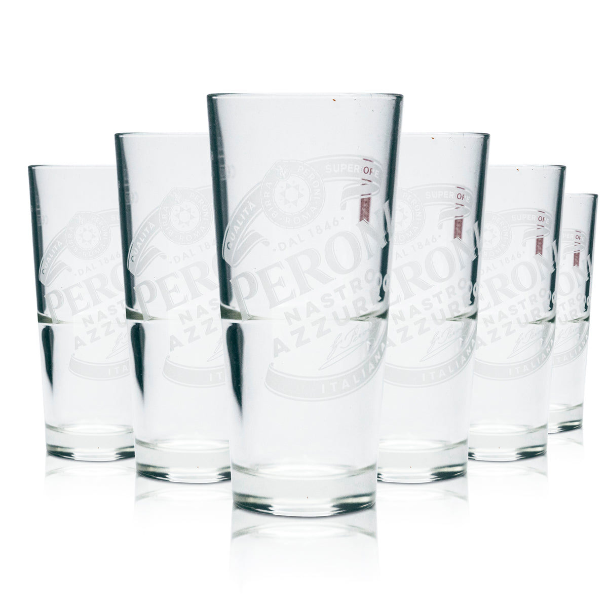 6 bicchieri Peroni 0,25 l birra bicchiere trofeo tumbler bicchieri Italia Nastro Azzurro quercia – Vista 5