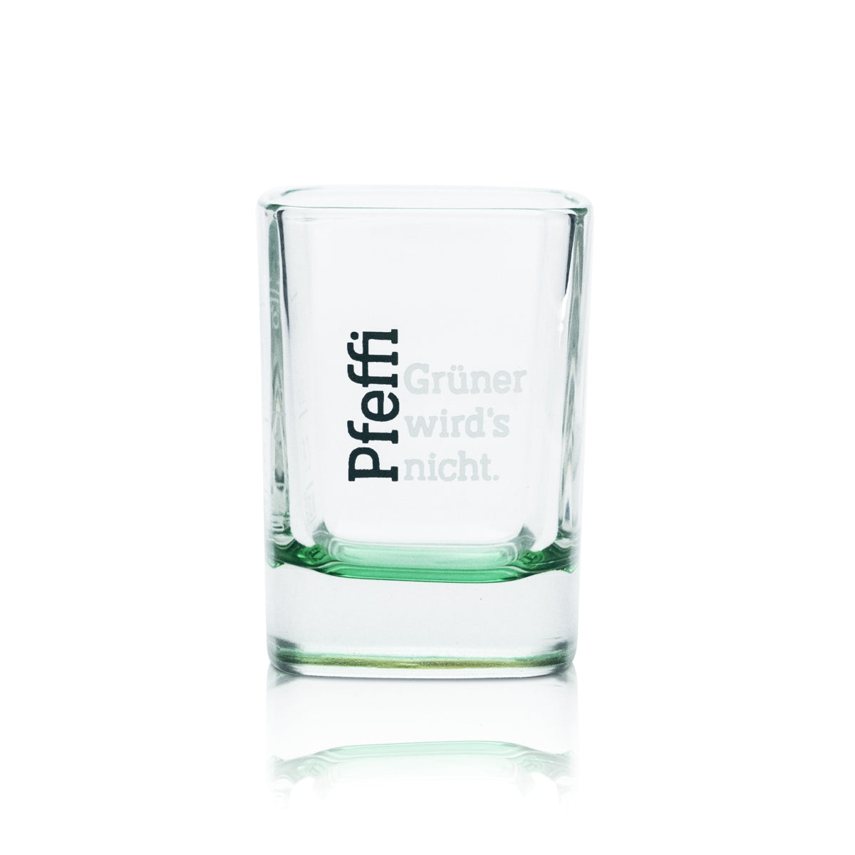 6 bicchierini Pfeffi da 4 cl Bicchierini da liquore Kurze Stamper Nordbrand Verde Menta Kneipe – Vista 2
