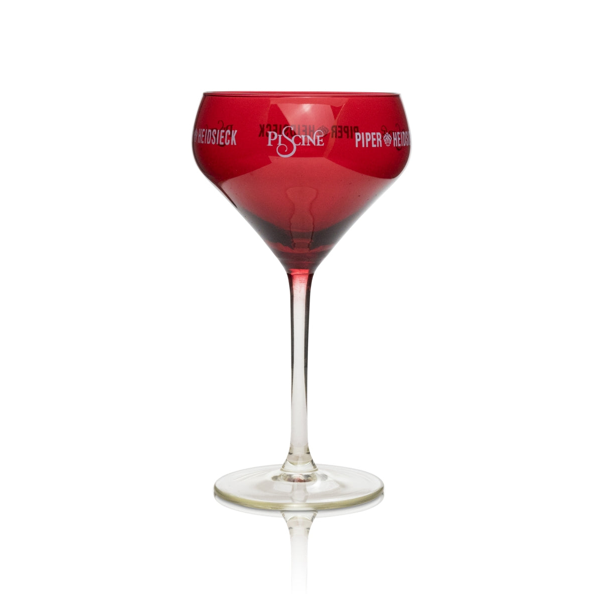 6 bicchieri da champagne Piper-Heidsieck Piscine Flöte rossi – Vista 3