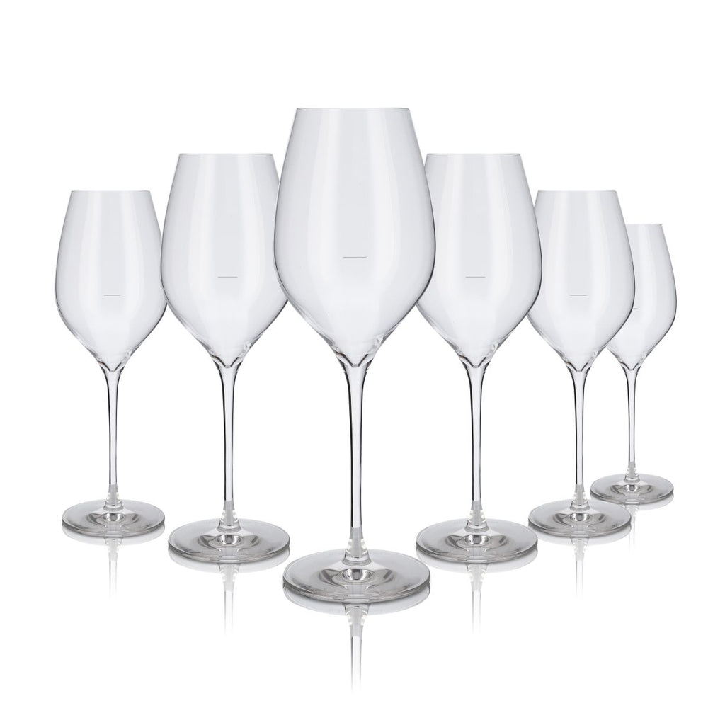 6 bicchieri da champagne Pol Roger 0,3 l calice flûte con stelo Set di bicchieri da aperitivo