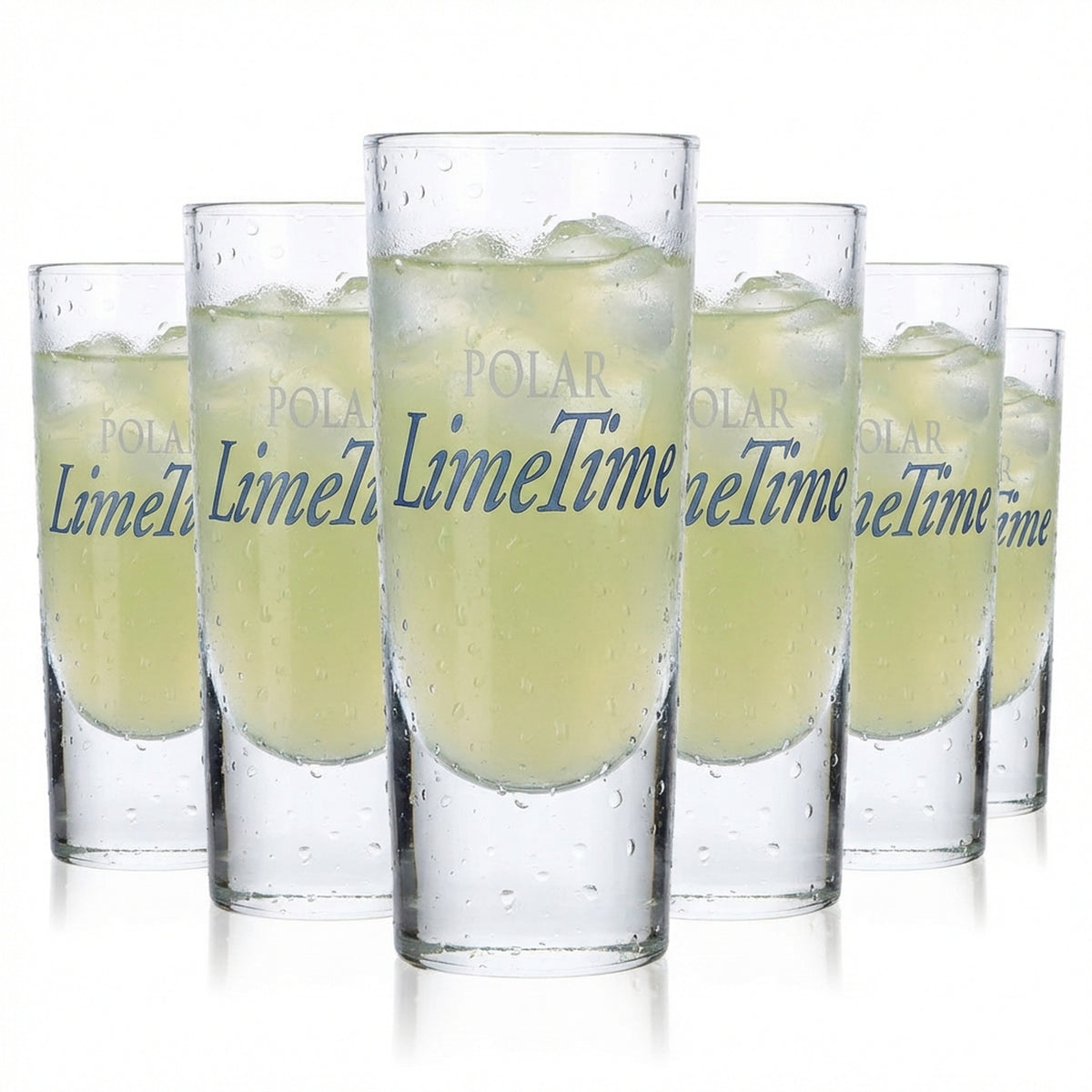 6 bicchieri da vodka Polar Vodka 2 cl/4 cl Bicchiere da long drink "Lime Time" Rastal