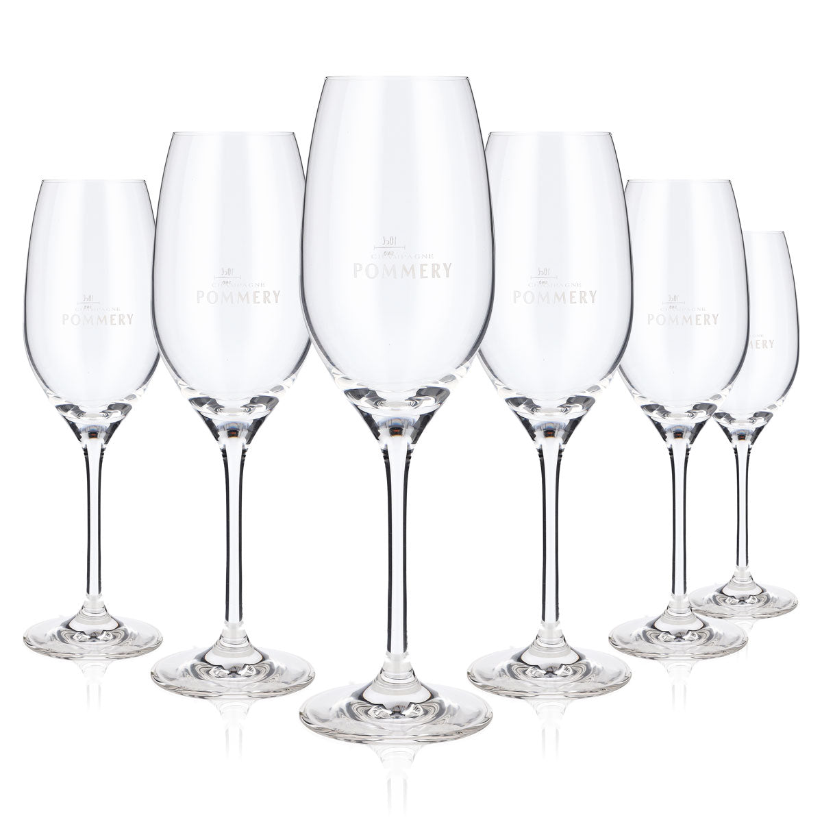 6 bicchieri da champagne Pommery Flöte, versione lunga – Vista 5
