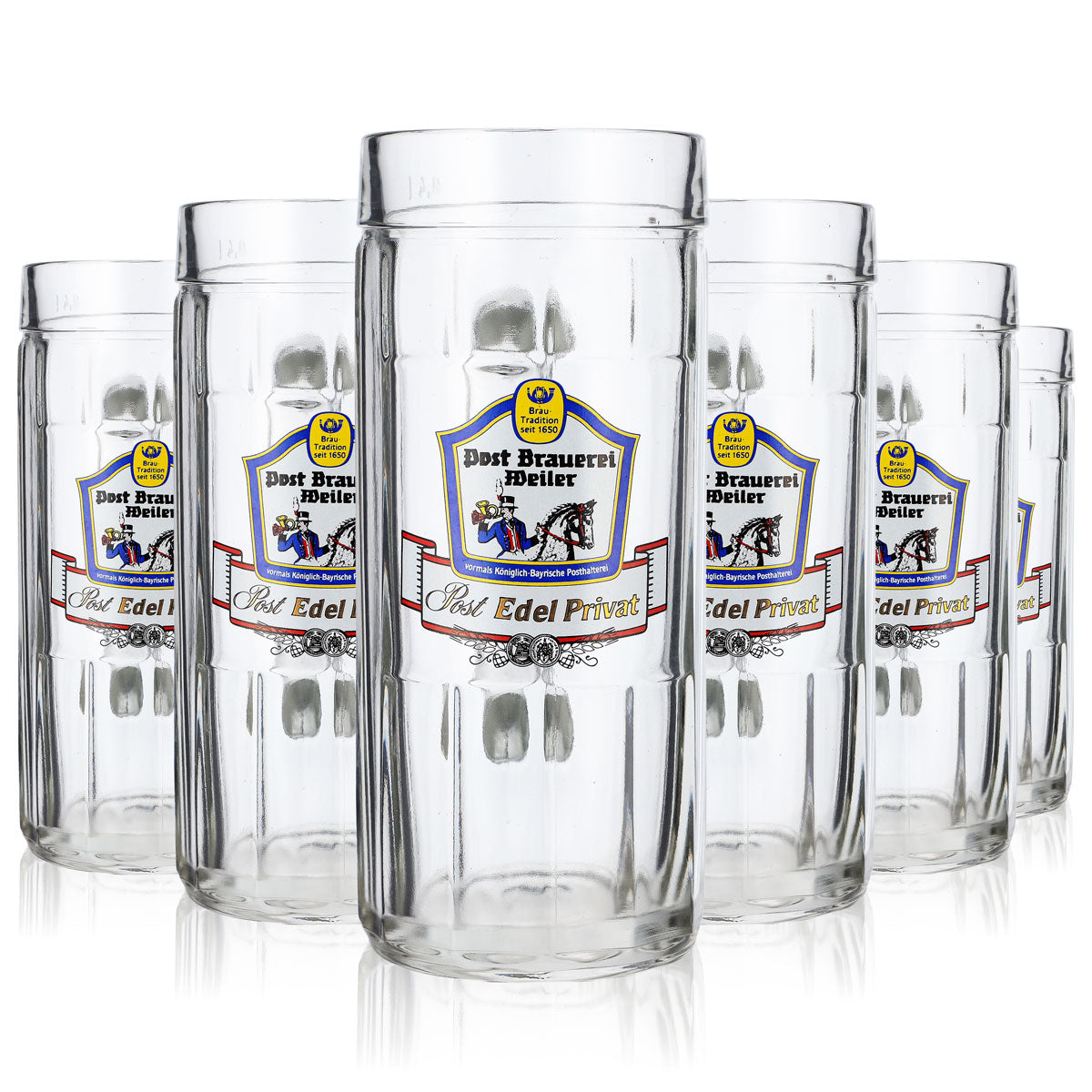 6x Birrificio Post Weiler Bicchiere da birra Bicchiere da birra 0,4 l Brocca Rastal Fralkenstein – Vista 7