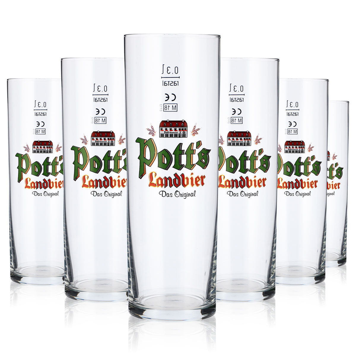 6 bicchieri da birra Potts da 0,3 l Bicchieri da birra rustici Bicchieri da birra Stange – Vista 5