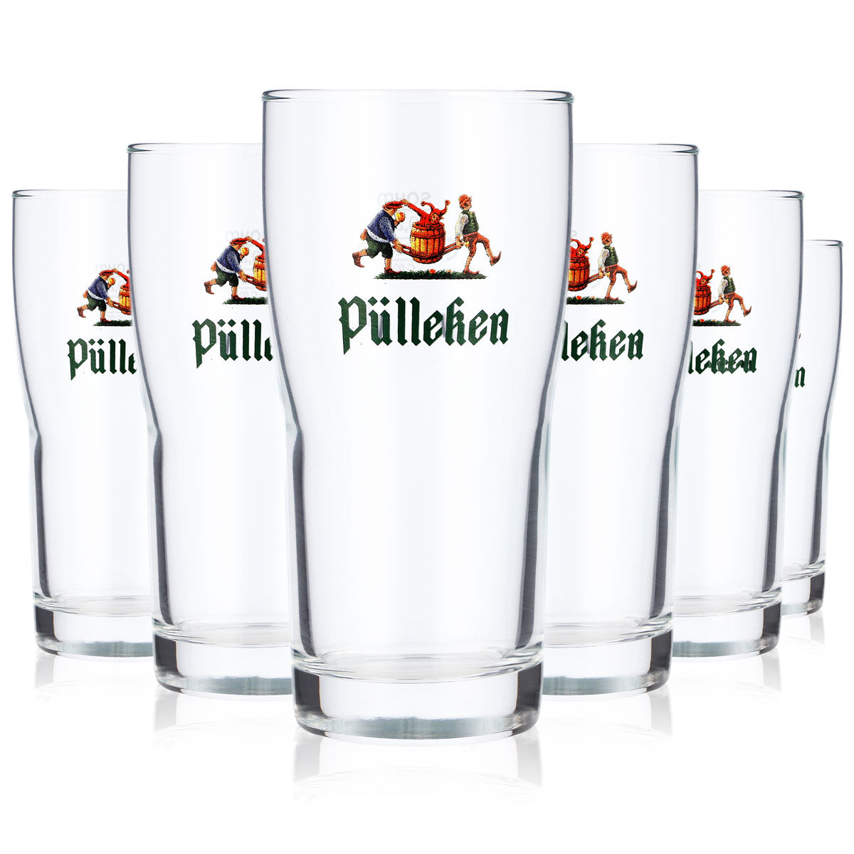 6 bicchieri da birra Pülleken Veltins da 0,2 l, bicchieri Sahm Brewhouse, bicchieri Willibecher (set da 6)