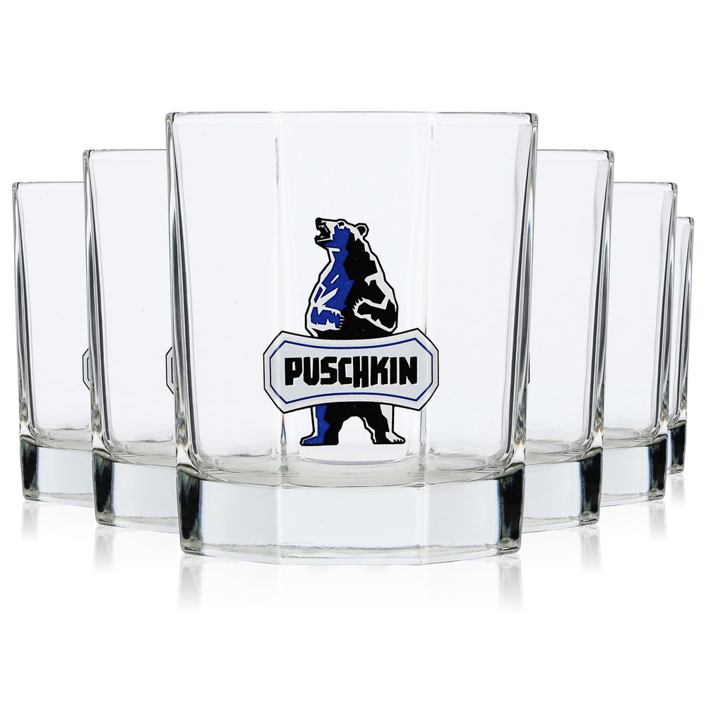 6 bicchieri da vodka Pushkin da 4 cl, tumbler Rastal, bicchieri da whisky Old Fashioned (set da 6)