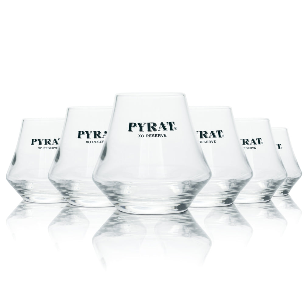 6 bicchieri da degustazione Pyrat XO Reserve Rum in vetro da 0,29 l, speciali per long drink